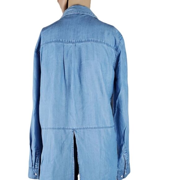 Athleta Oversized Chambrey Denim Shirt - Picture 3 of 5